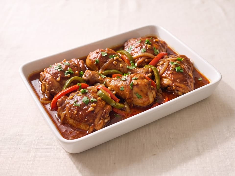 Pollo Guisado, Olive & Oregano catering